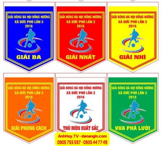 cờ lưu niệm giao lưu bóng đá tại Đà Nẵng ANH HUY TV 0935 44 77 49 - 0901 99 40 88