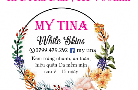 In tem nhãn dán hộp mỹ phẩm white skins tại Đà Nẵng giá rẻ