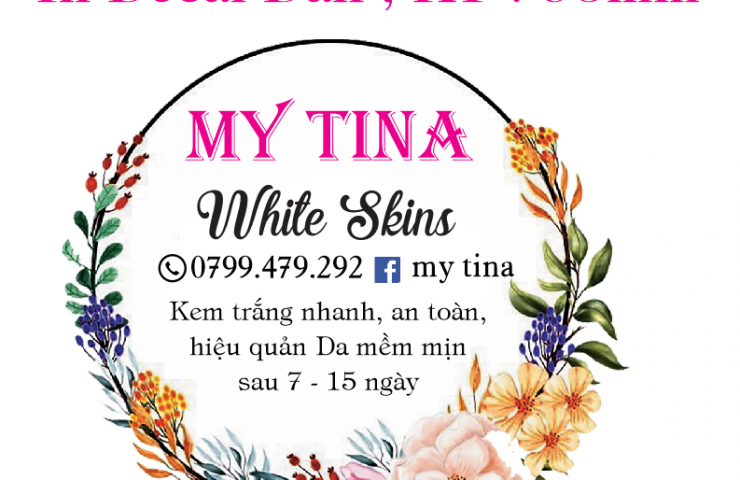 In tem nhãn dán hộp mỹ phẩm white skins tại Đà Nẵng giá rẻ
