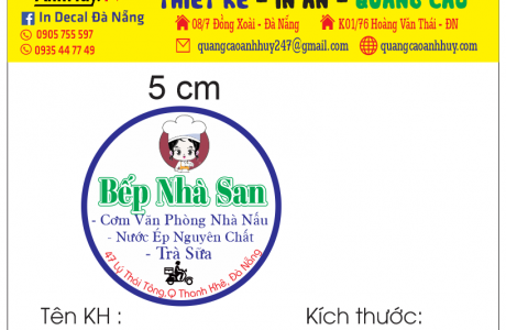 Tổng hợp 10 mẫu logo tem nhãn ăn vặt trà sữa cà phê tại Đà Nẵng