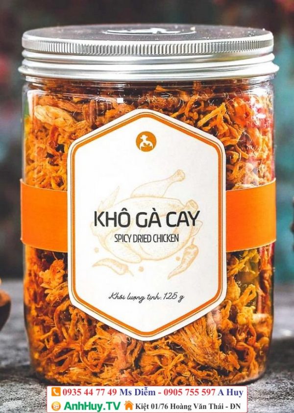 In logo tem nhãn món khô gà lá chanh tại Đà Nẵng